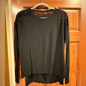 Women’s black long sleeve top size small